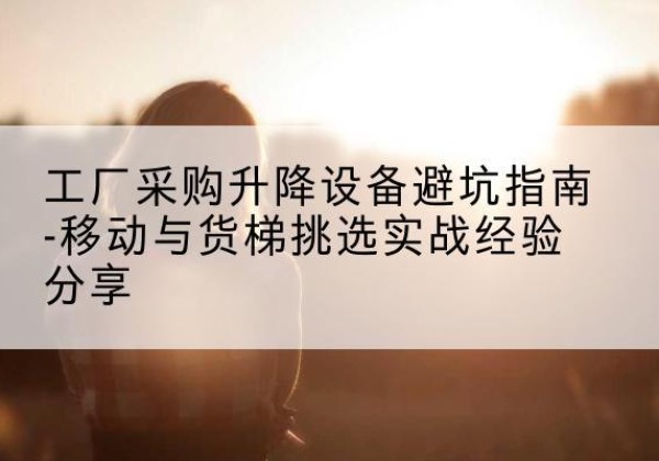 丰泽移动式升降机怎么选-工厂采购升降设备避坑指南-移动与货梯挑选实战经验分享